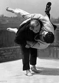 Jigoro Kano in action.