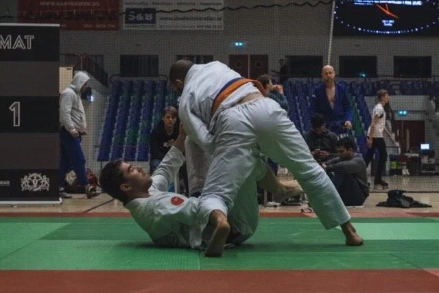 Abdel in a BJJ competition.